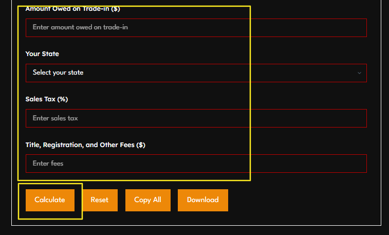 How to use Car Payoff Calculator​