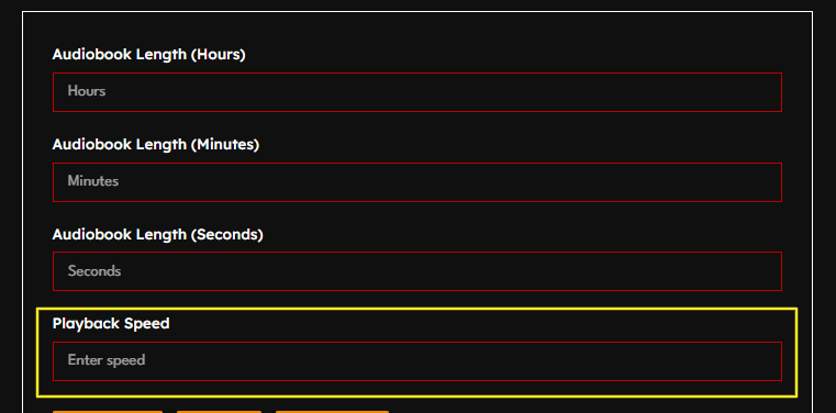 How to work audiobook calculator